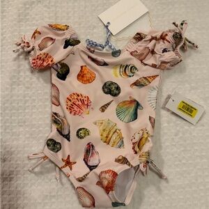 NWT Edgehill Collection Jennifer Sumko Seashell Swimsuit Size 3 months